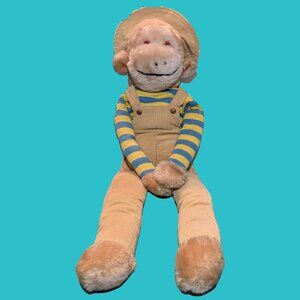 Atlantic Novelty Vintage Stuffed Corduroy Monkey Preowned